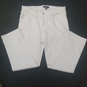 True Religion Women'sJennie Curvy Midrise White SuperSkinny Jeans Sz 29